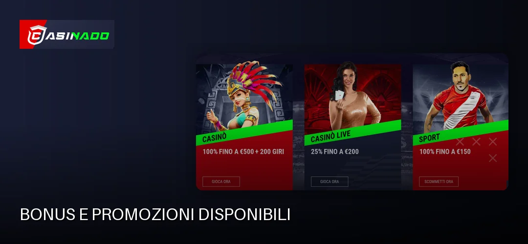 Casinado promotional banner